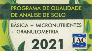 Selo de Qualidade - Programa de qualidade de análise de solo 2021 - DMLab -